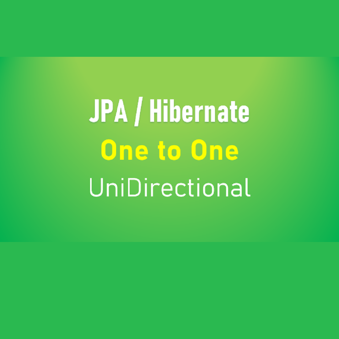 JPA/Hibernate One To One unidirectional mapping in Spring Boot